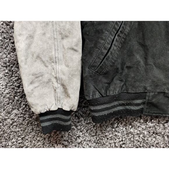 Free Country Black and Gray Bomber Jacket - Picture 3 of 13